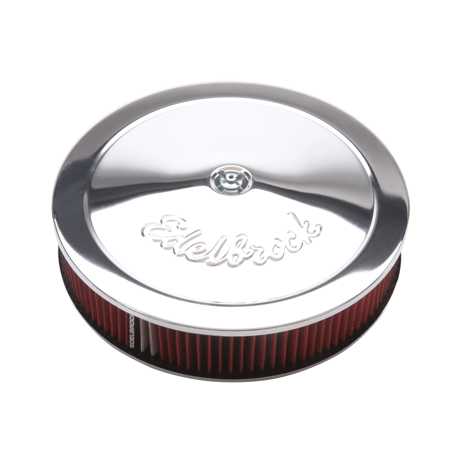Pro-Flo Chrome 14 inch Round Air Cleaner with 3 inch Cotton Element
