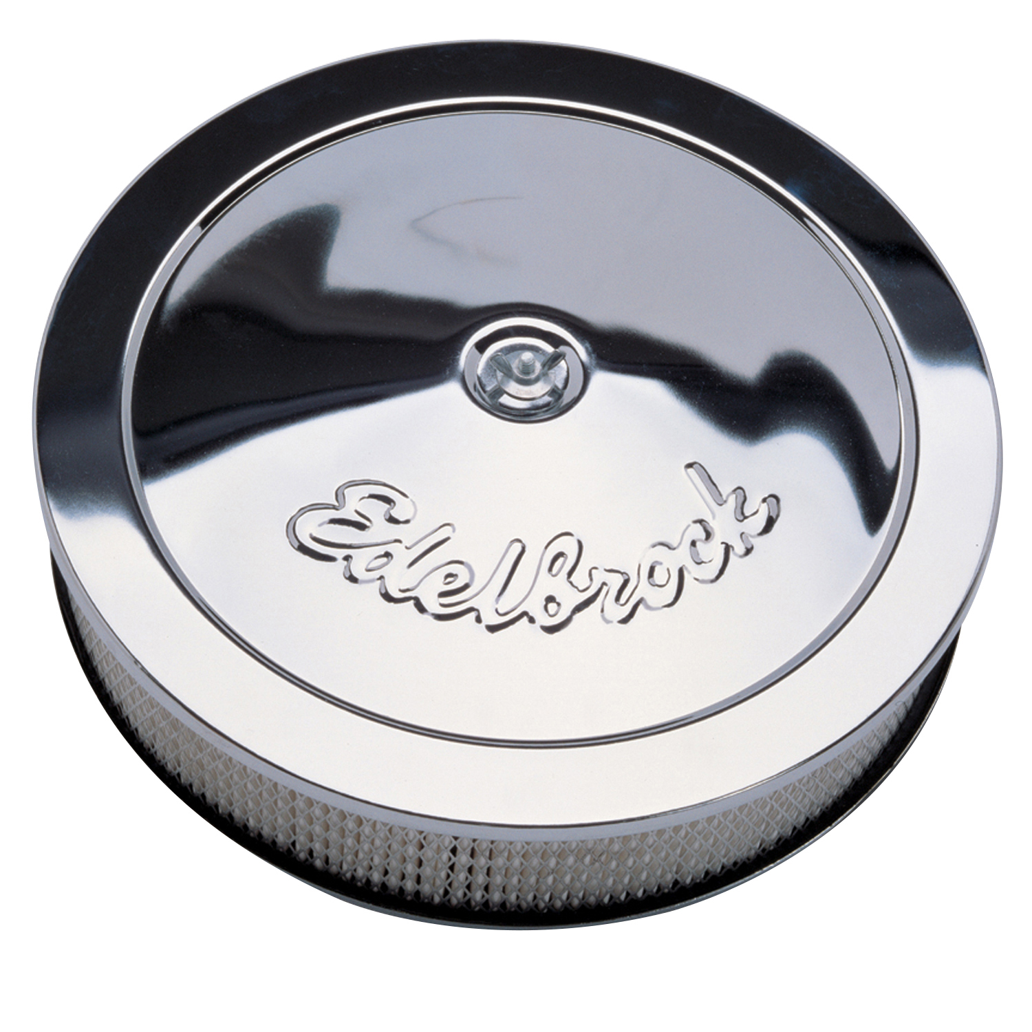 Pro-Flo Chrome 14 inch Round Air Cleaner with 3 inch Paper Element