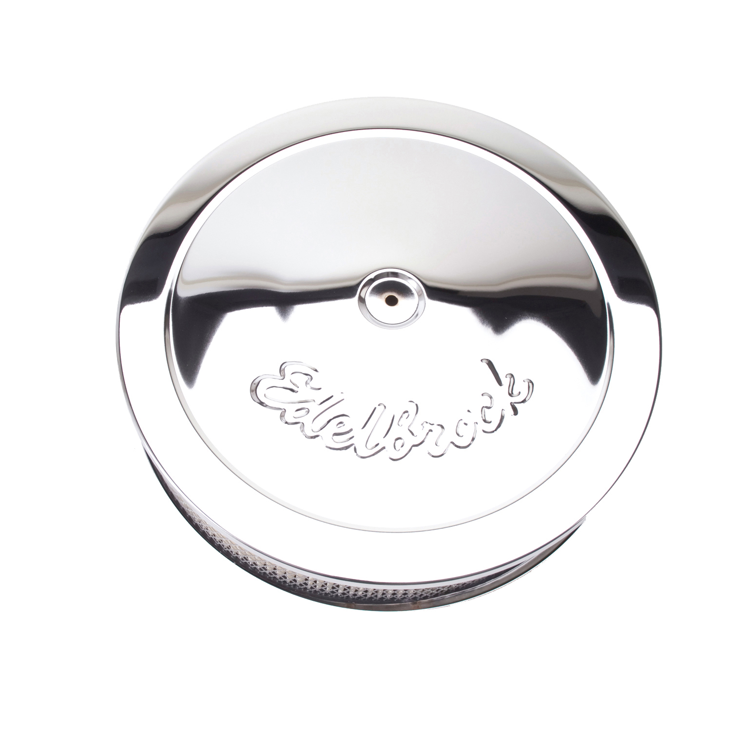 Pro-Flo Chrome 14 inch Round Air Cleaner with 3 inch Paper Element (Deep Flange)