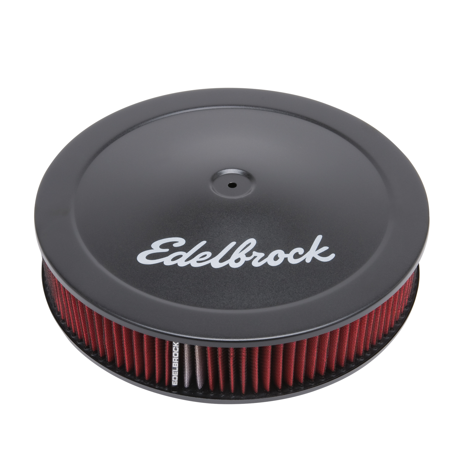 Pro-Flo Black 14 inch Round Air Cleaner with 3 inch Cotton Element (Deep Flange)