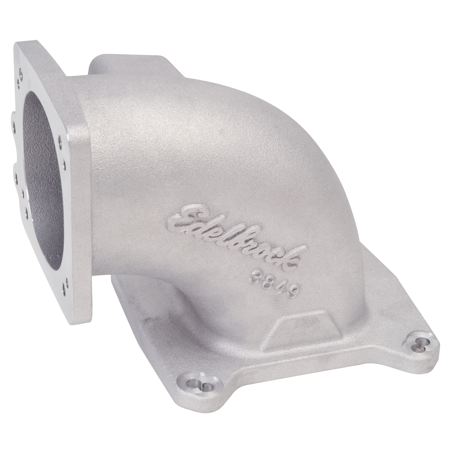 Throttle Body Intake Elbow High Flow 90 millimeter Opening, Satin Finish