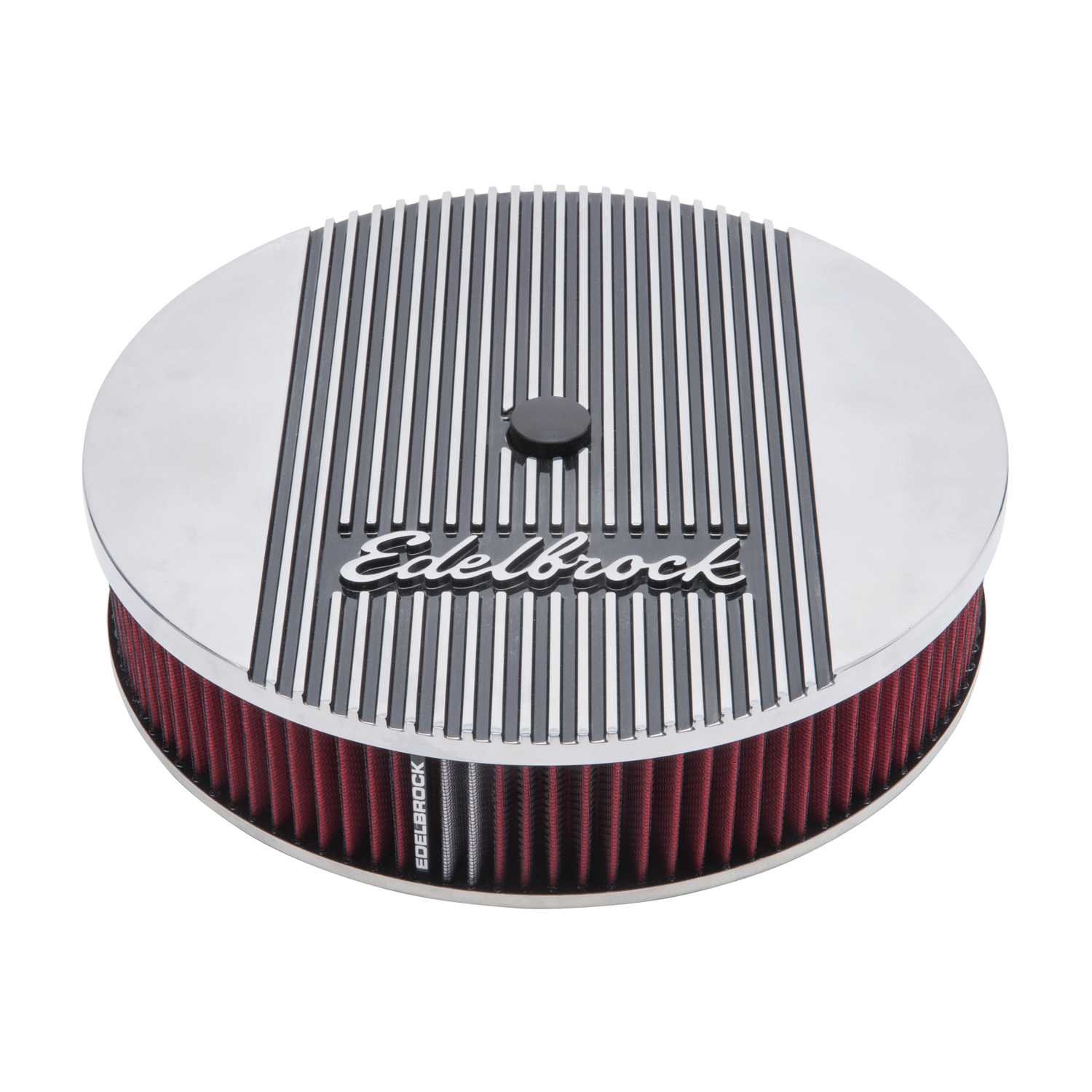 Elite 2 Series Polished 14 inch Round Air Cleaner - 3 inch Pro-Flo Element