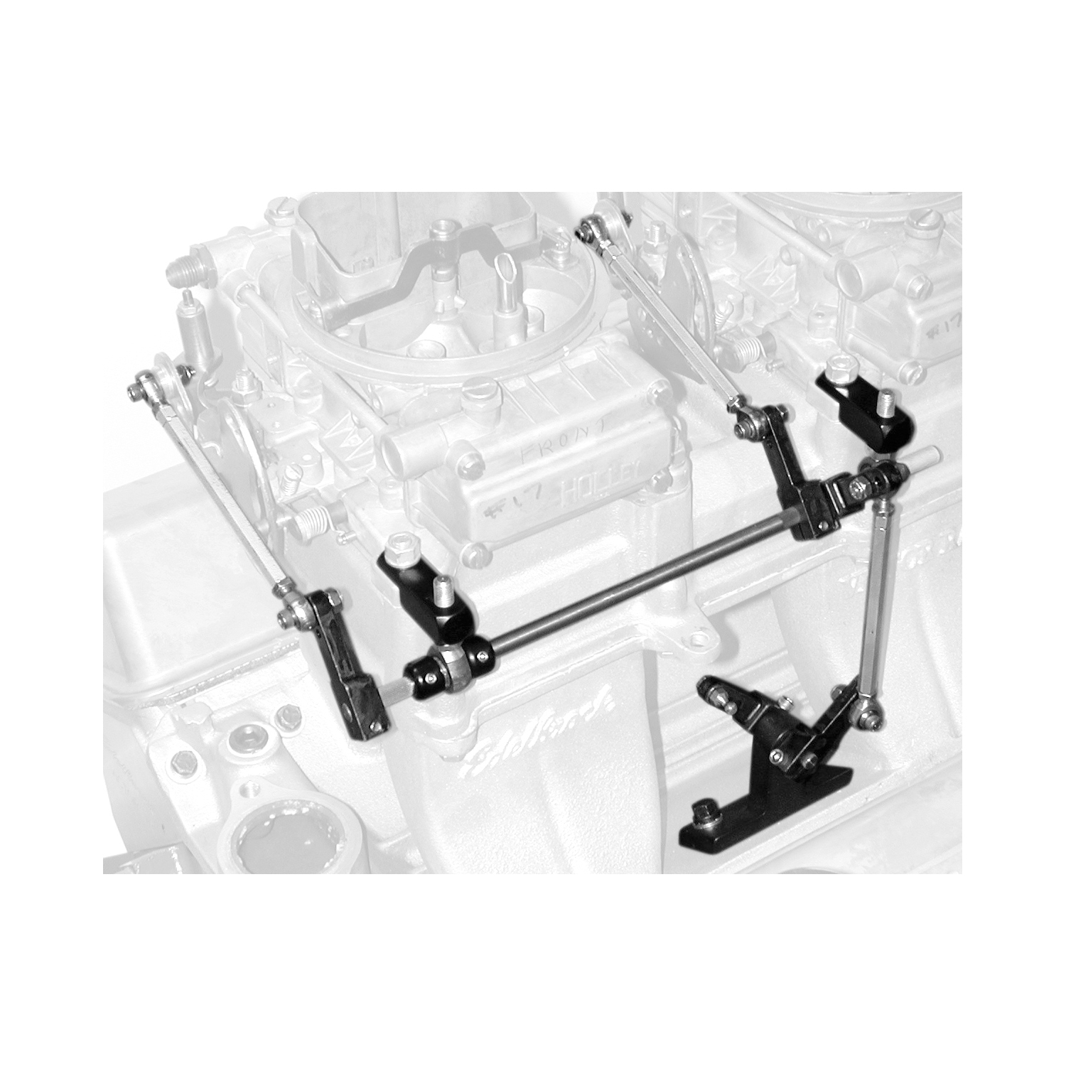 Side-Mount Throttle Linkage for Small Block Chevy 7110 Street Tunnel Ram