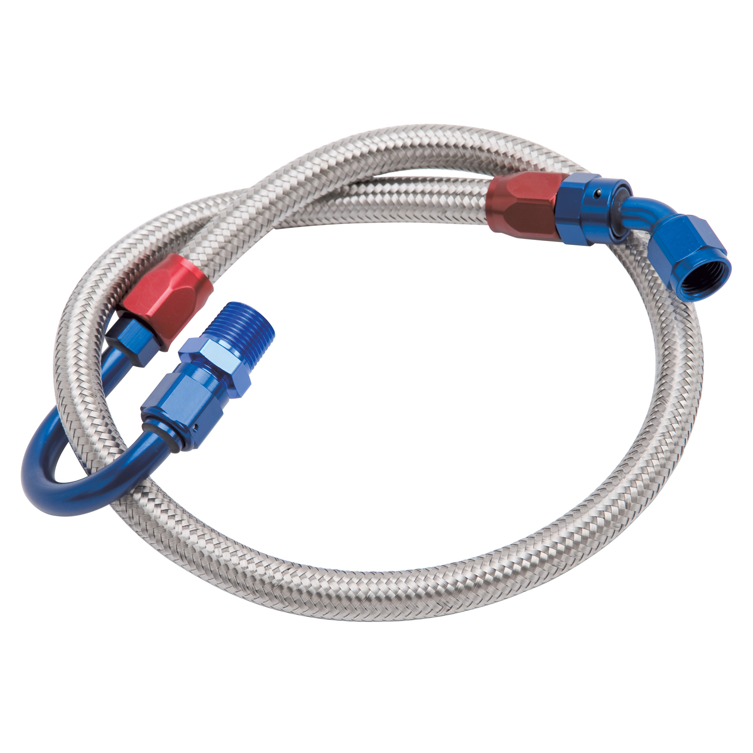 Fuel Hose Kit Braded Stainless Steel Hose For Ford Small Block (Bottom Feed)