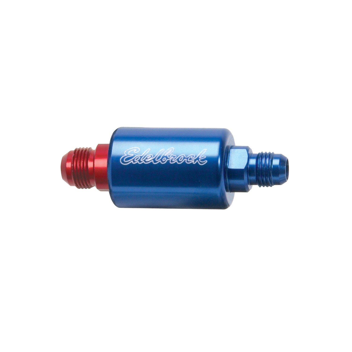 High-Flow Fuel Filter Blue Anodized Finish