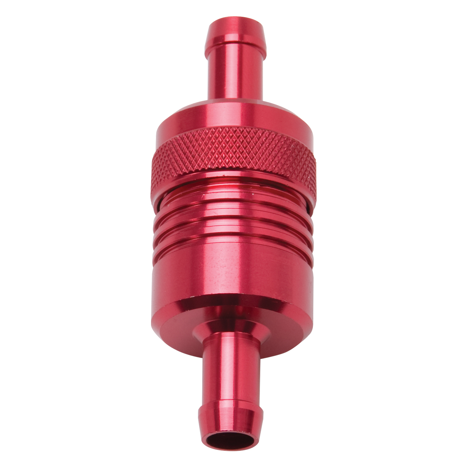 3 inch Aluminum Street Fuel Filter in Red Finish