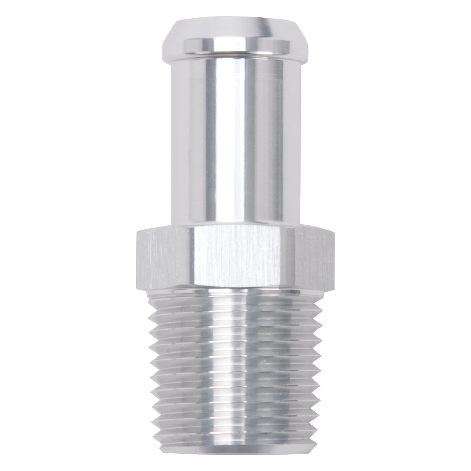 Heater Hose End Fitting - Straight with 1/2 inch NPT and 5/8 inch Barb