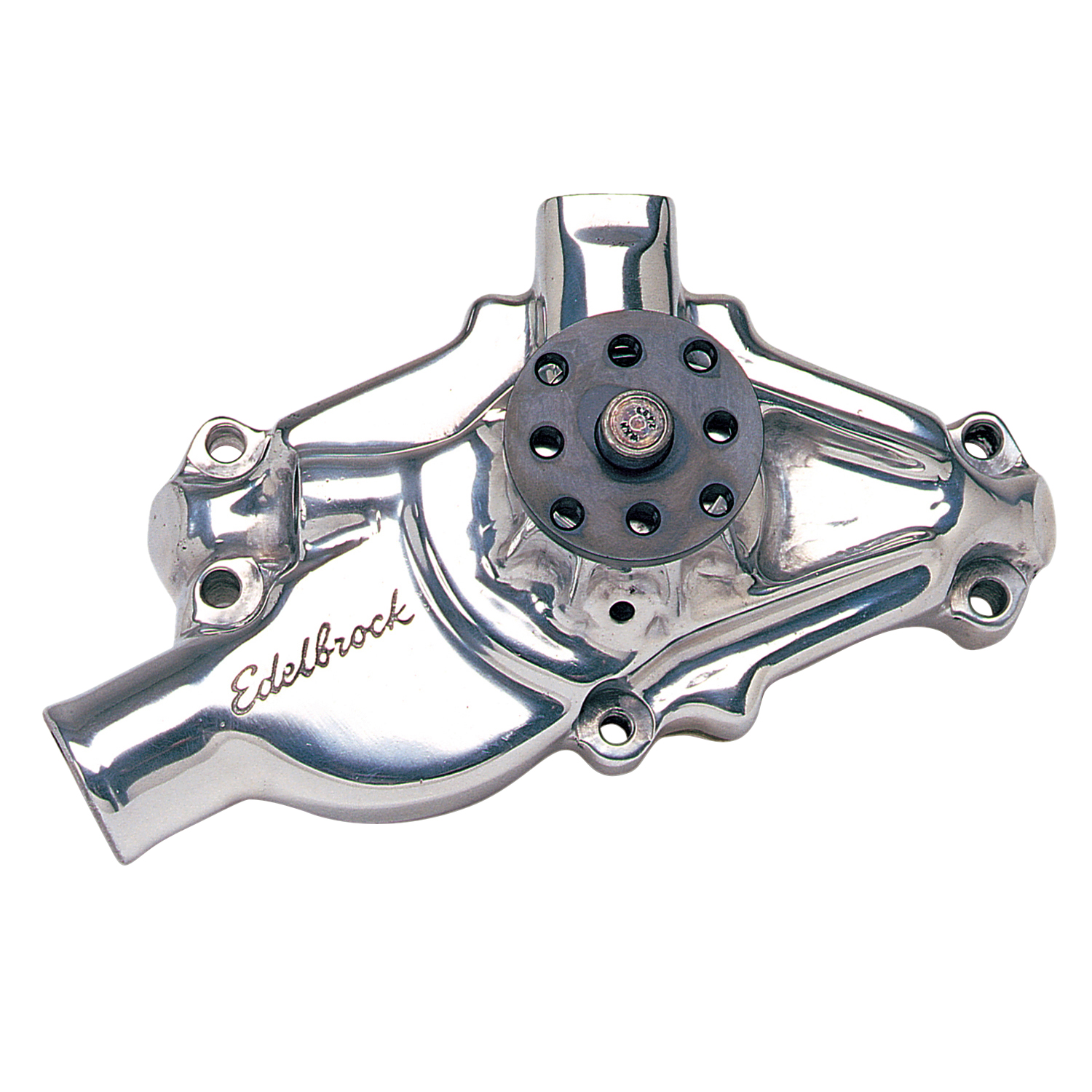 Water Pump for Small-Block Chevy in Polished Finish (Short)