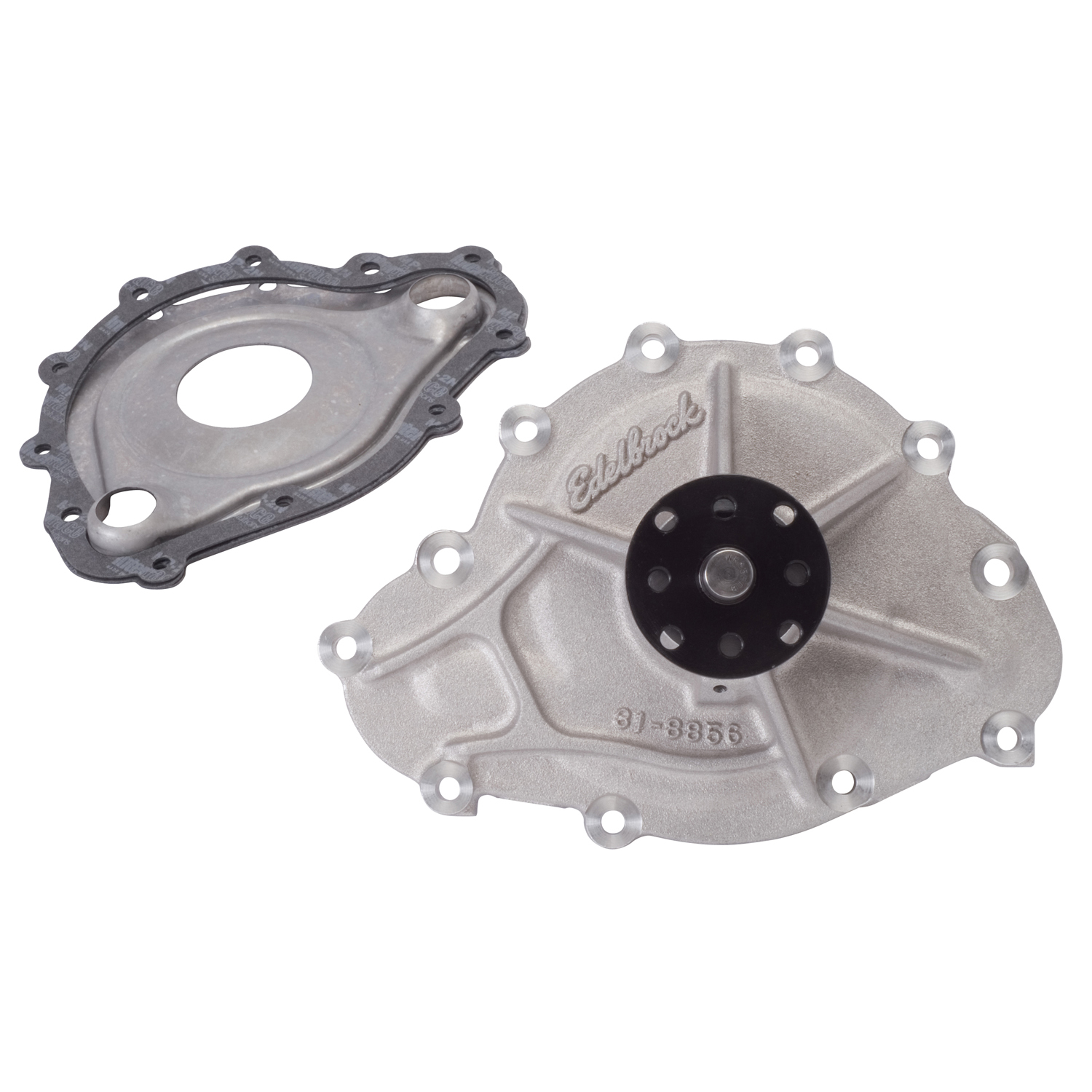 Water Pump for Pontiac, Standard Rotation in Satin Finish