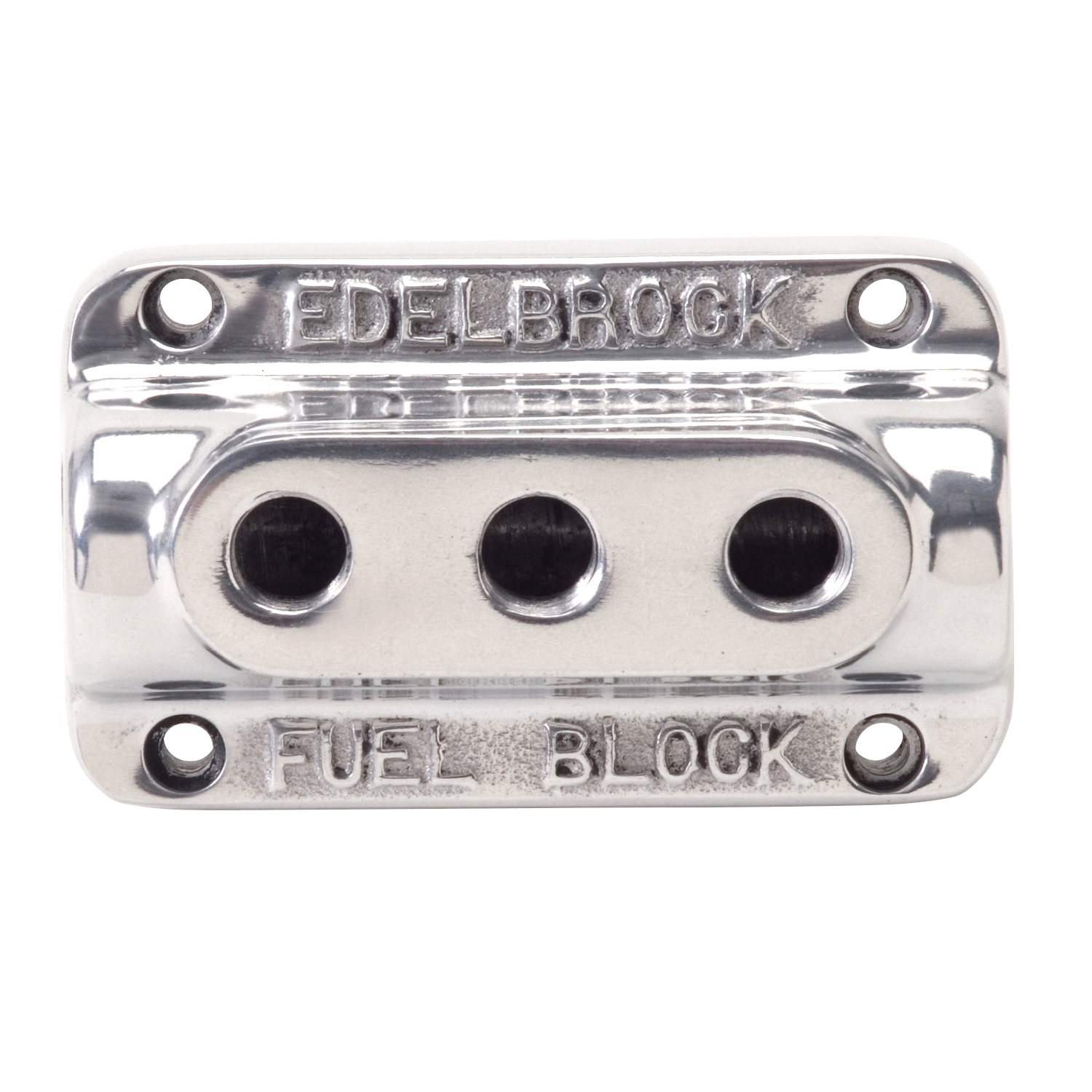 Triple Outlet Fuel Line Connector Polished Finish