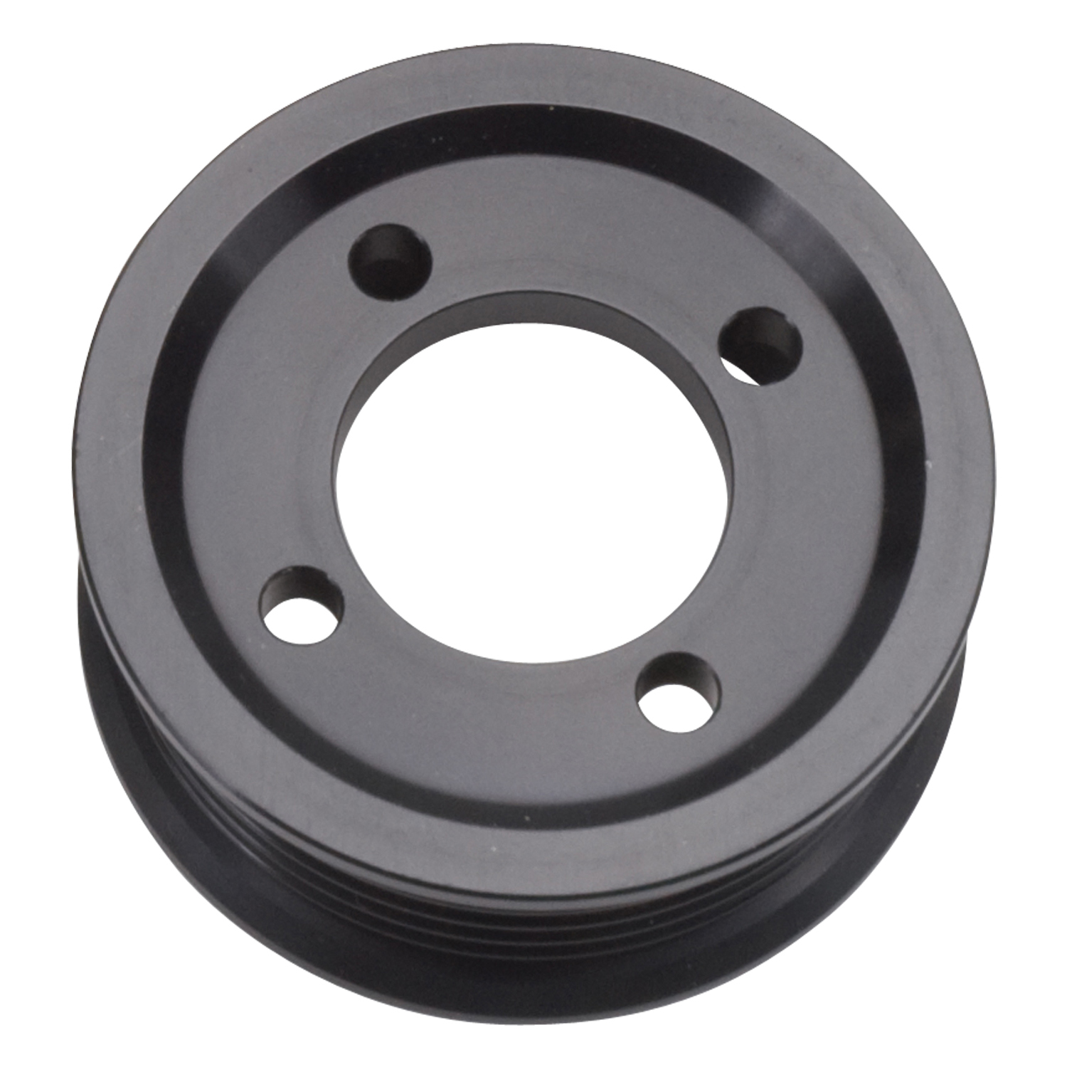 Edelbrock Competition Supercharger Pulley 2.75  inch 6-Rib, Black Anodized