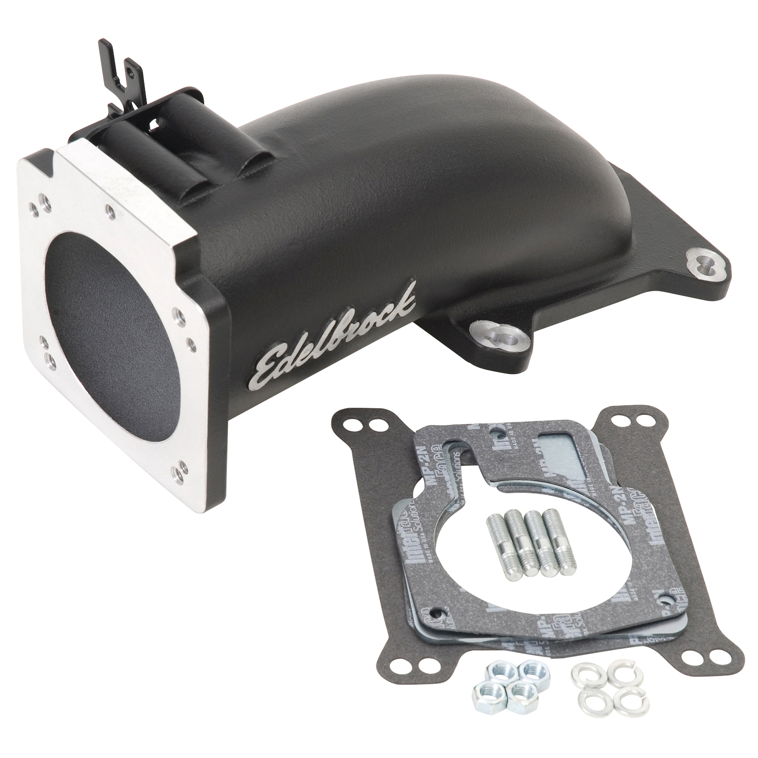 Throttle Body Intake Elbow Ultra Low 90 millimeter Opening Black Powder Coated