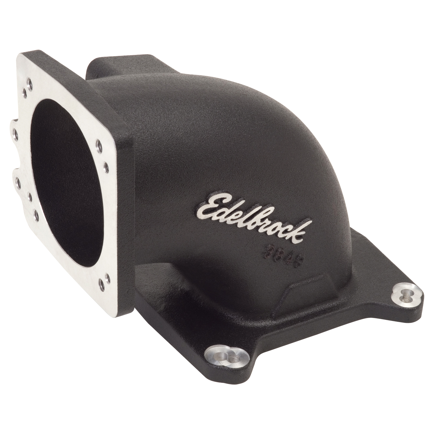 Throttle Body Intake Elbow High Flow 90 millimeter Opening, Black Powder Coated