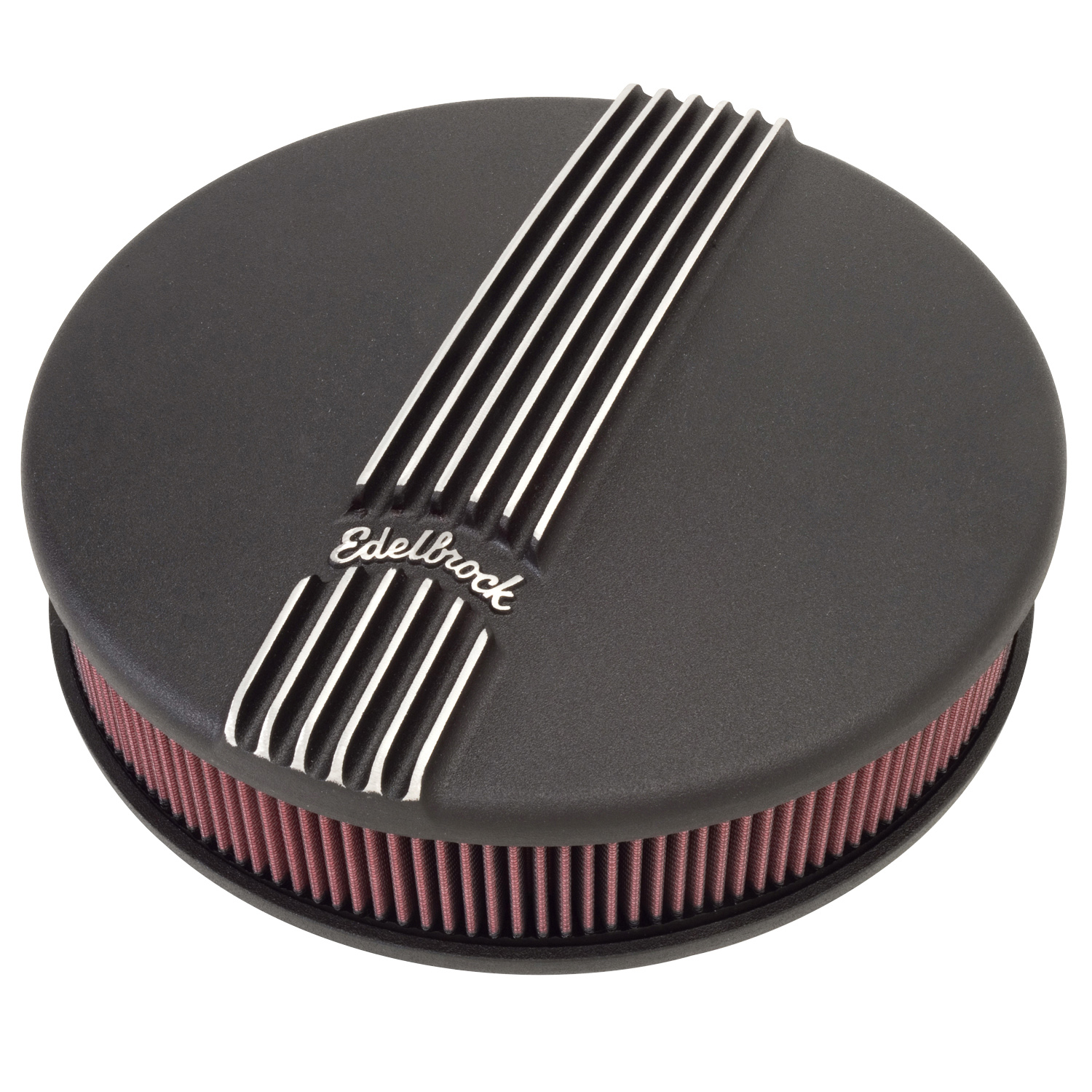 Classic Series Black Round Cast Air Cleaner for Single 4-bbl Carb 3 inch Element