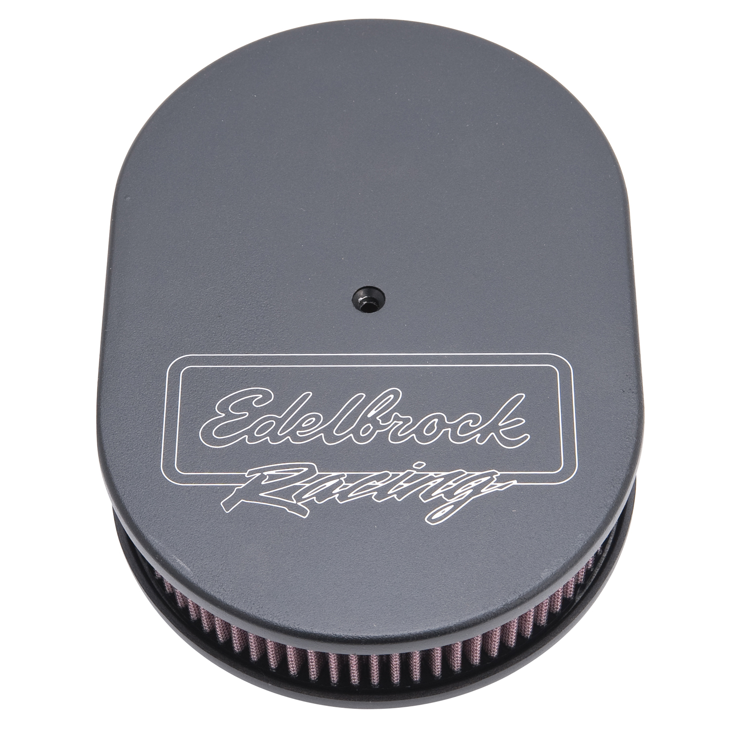 Victor Series Black Oval Air Cleaner - 2.4 inch Cotton Element for Dual-Quads
