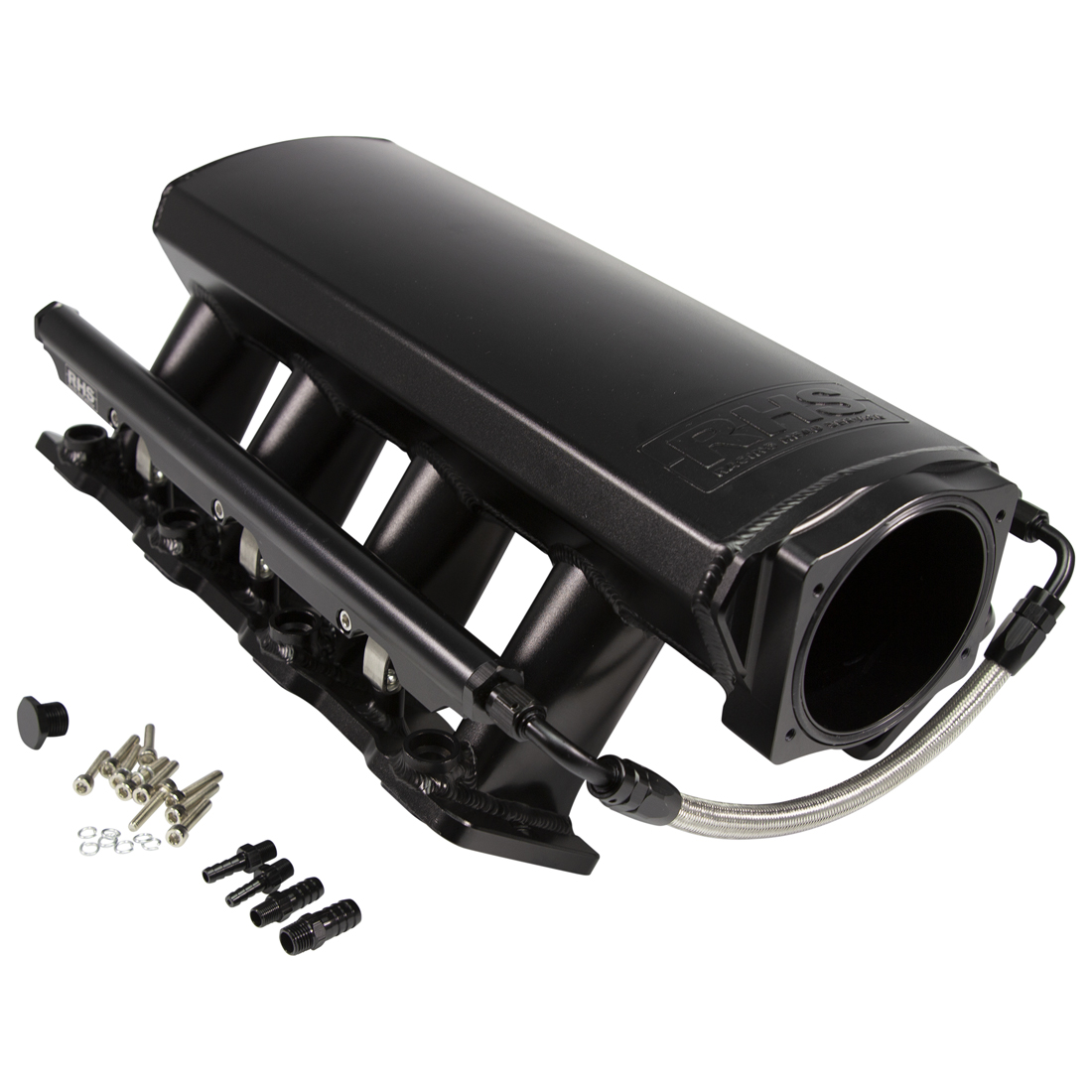 GM LS Cathedral Port Sheet Metal Intake Manifold with Fuel Rails