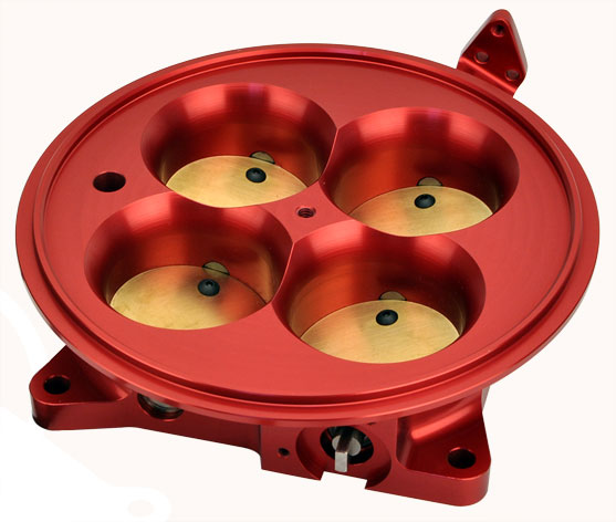 4 Barrel 4500 Billet Throttle Body; Includes TPS, IAC