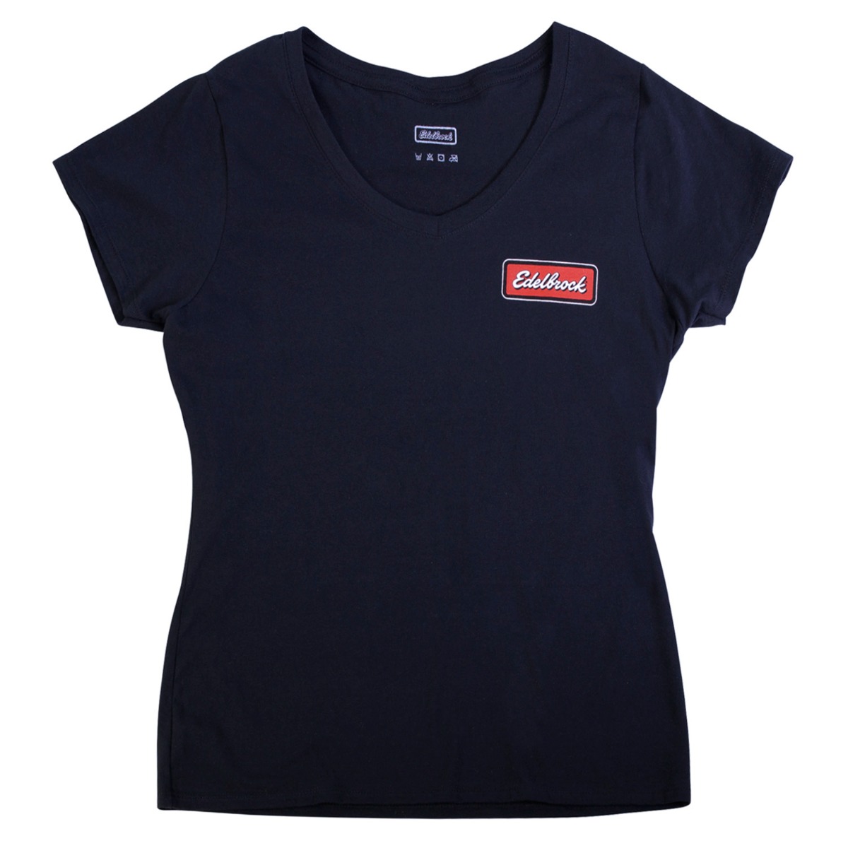 Edelbrock Women's Badge T-Shirt, Black, Front