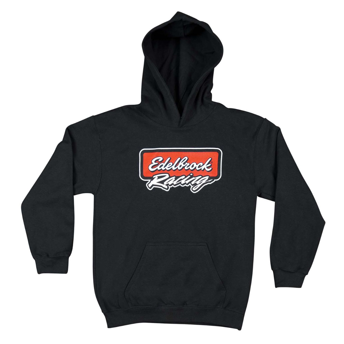 Edelbrock Kids Race Hoodie, Heather Black