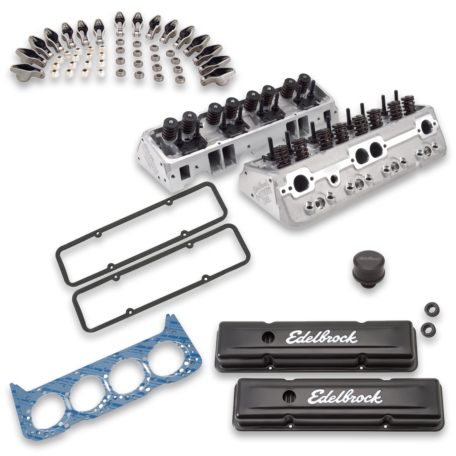 Small-Block Chevy E-Street Cylinder Head Bundle
