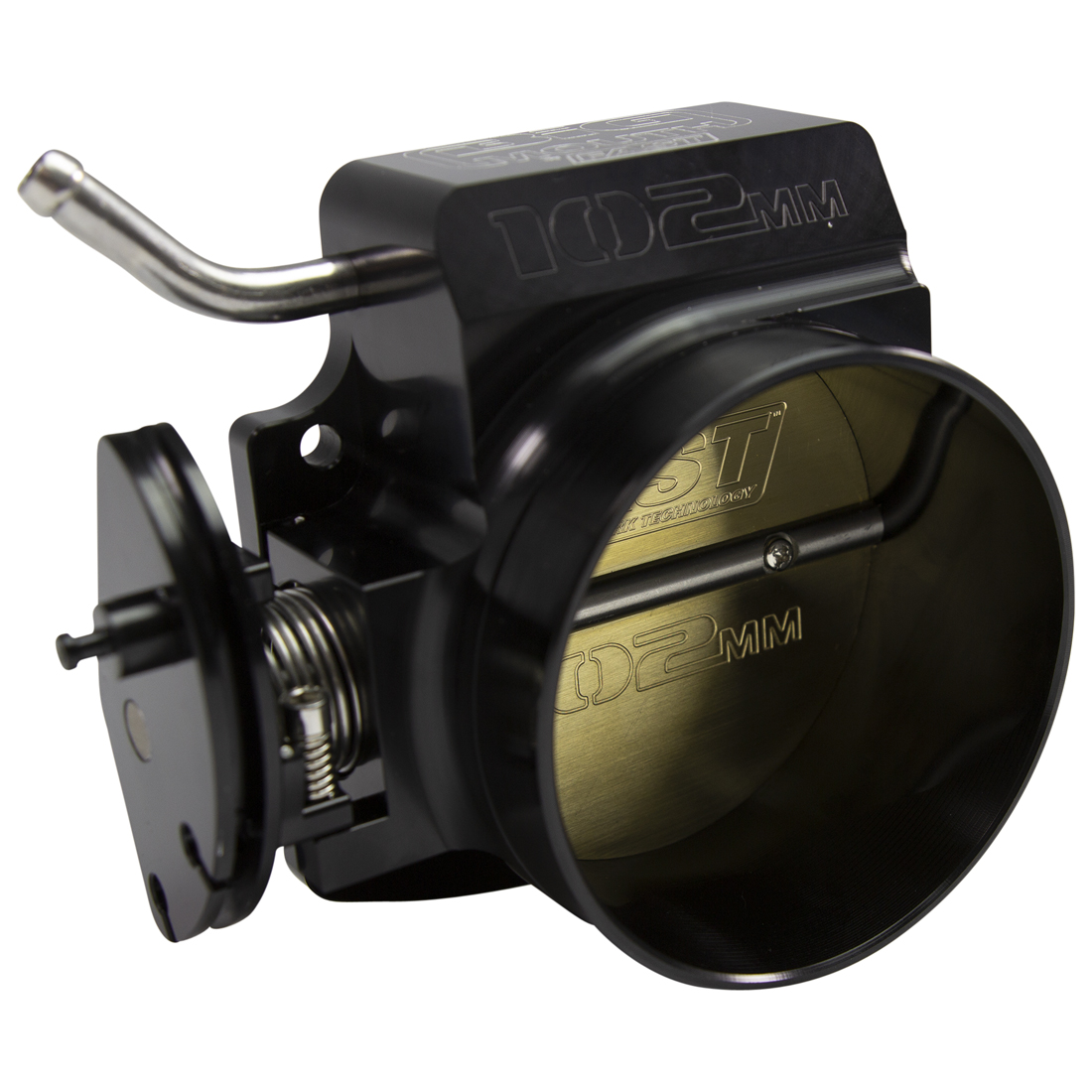 102mm Big Mouth Throttle Body without TPS or IAC - Black
