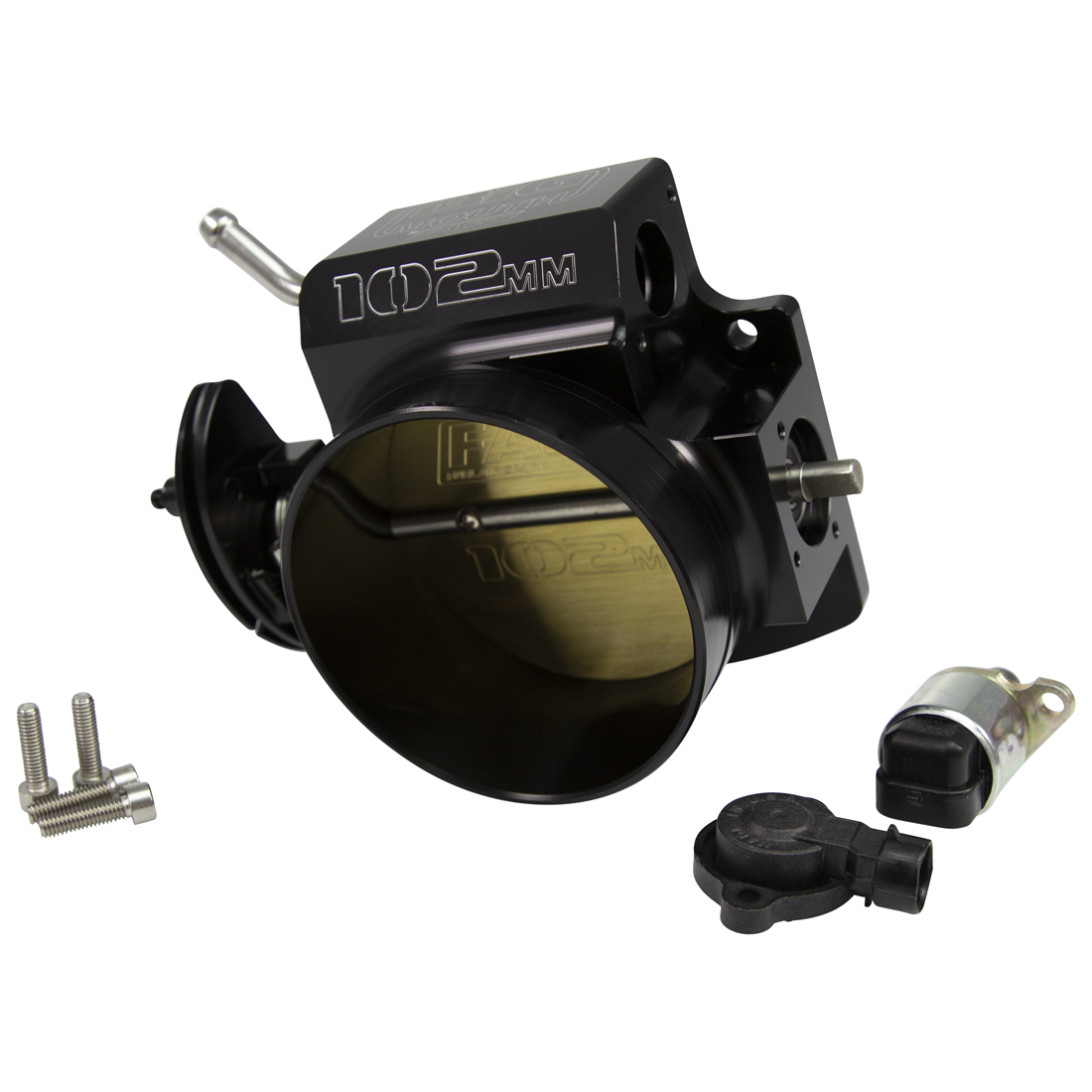 102mm Big Mouth Throttle Body with TPS and IAC - Black
