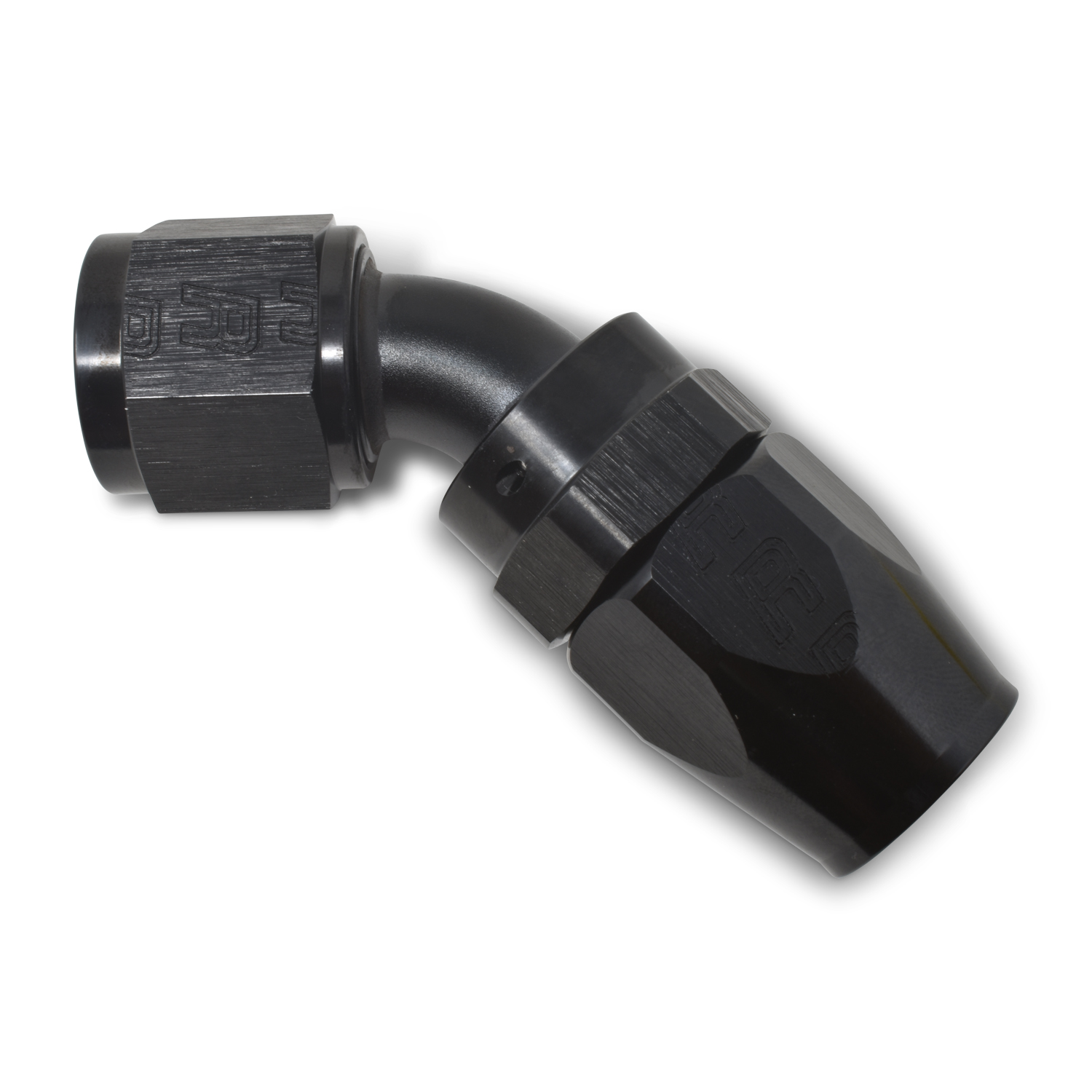 6AN ProClassic Swivel 45 Degree Hose End With Black Finish