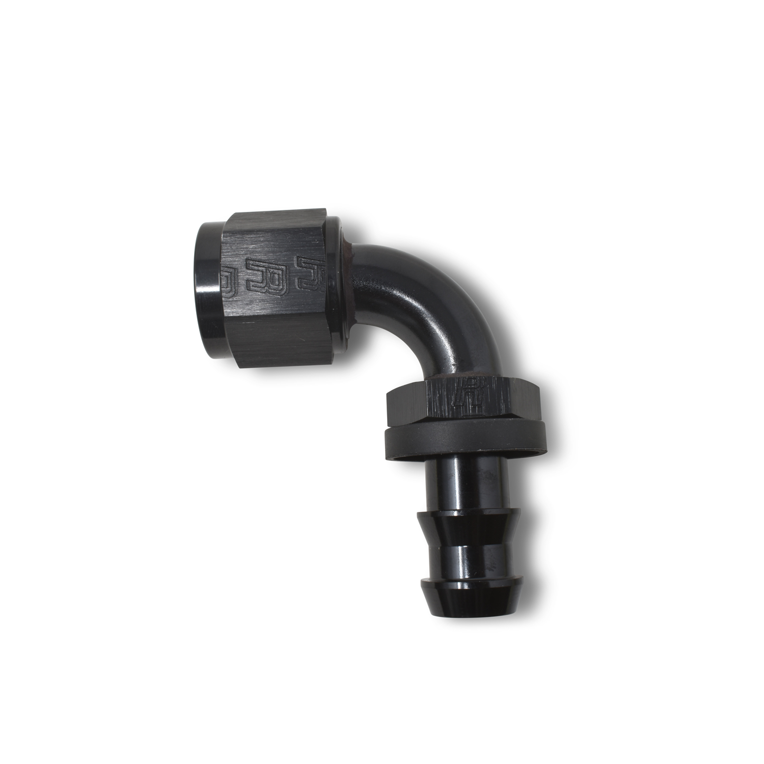 6AN Twist-Lok 90 Degree Hose Ends With Black Finish