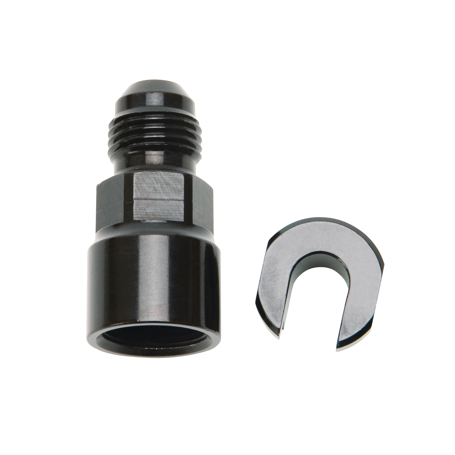 6AN Male x 3/8" SAE Quick-Disconnect Female Threaded Cap Fitting