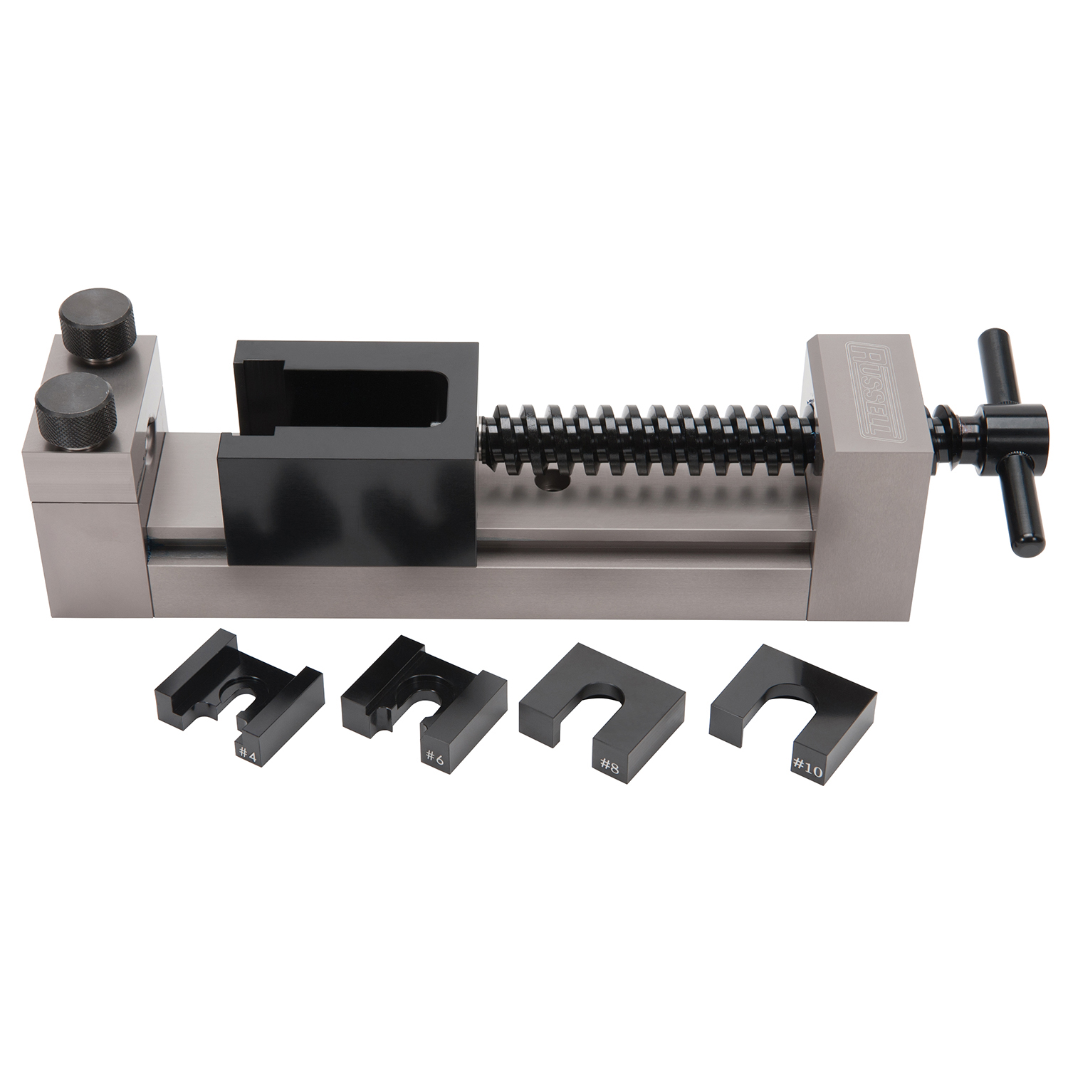 Russell Twist-Lok Hose Assembly Tool With Black & Titanium Gray Anodized Finish