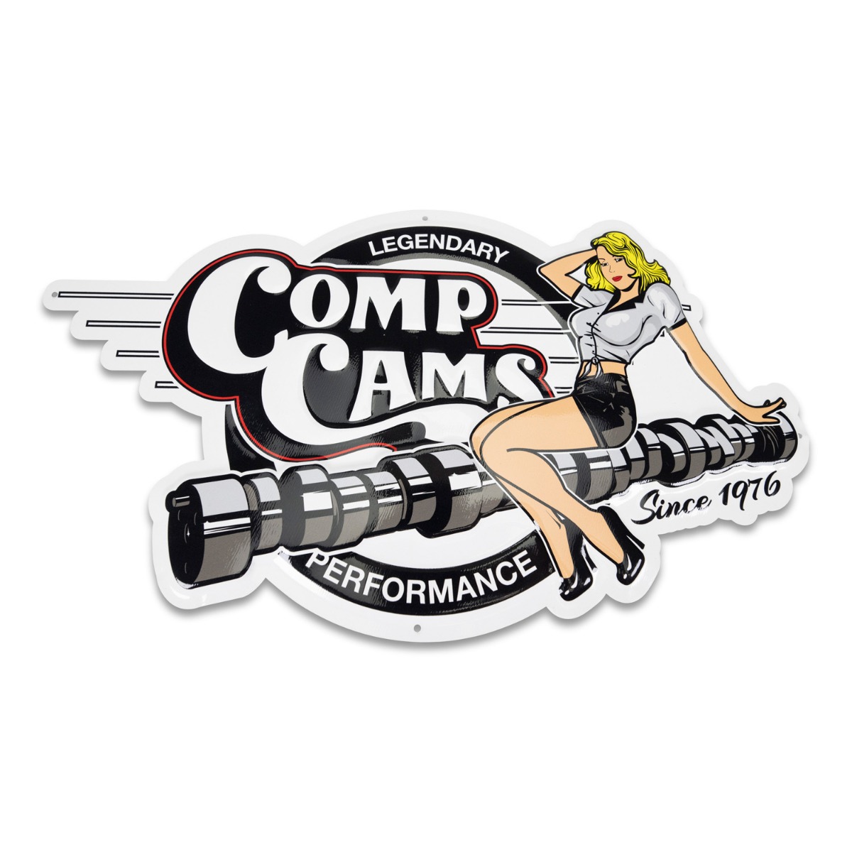 COMP Cams Legendary Performance Embossed Tin Garage Sign
