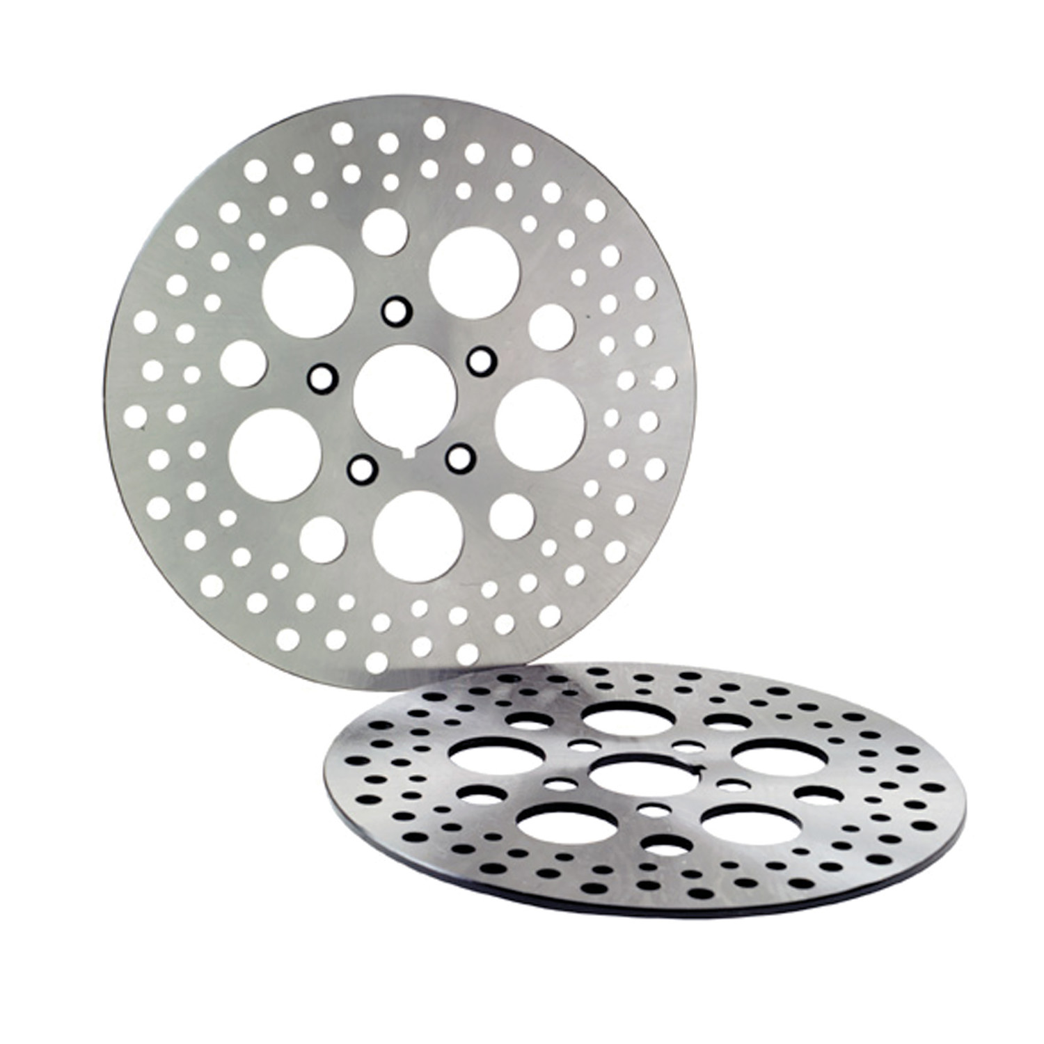 Russell 5-Shot Front Rotor - 2000-11 Harley XL / FL / FX - 11.5 Dia. 2 1/4 Inch Hub With Satin Finish